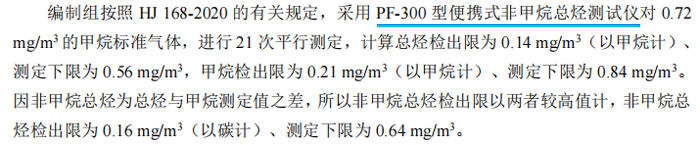 《固定污染源廢氣總烴、甲烷和非甲烷總烴的測定便攜式催化氧化-氫火焰離子化檢測器法》