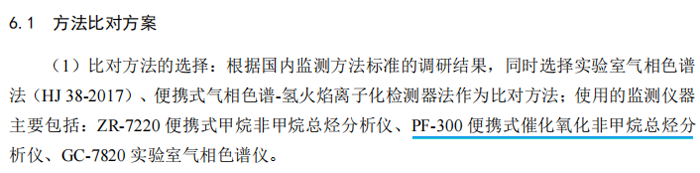 《固定污染源廢氣總烴、甲烷和非甲烷總烴的測定便攜式催化氧化-氫火焰離子化檢測器法》